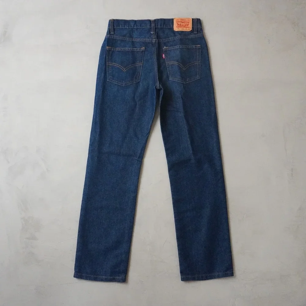 Levis 514 Straight Jeans Reg 28x30 Dark Wash Denim Blue Pants Vintage Y2K